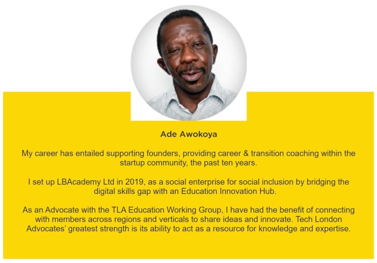 Ade Awokoya Life Coaching supports founders with digital skills